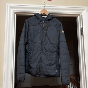 Women's Fjall Raven Keb Padded Hoodie in Black